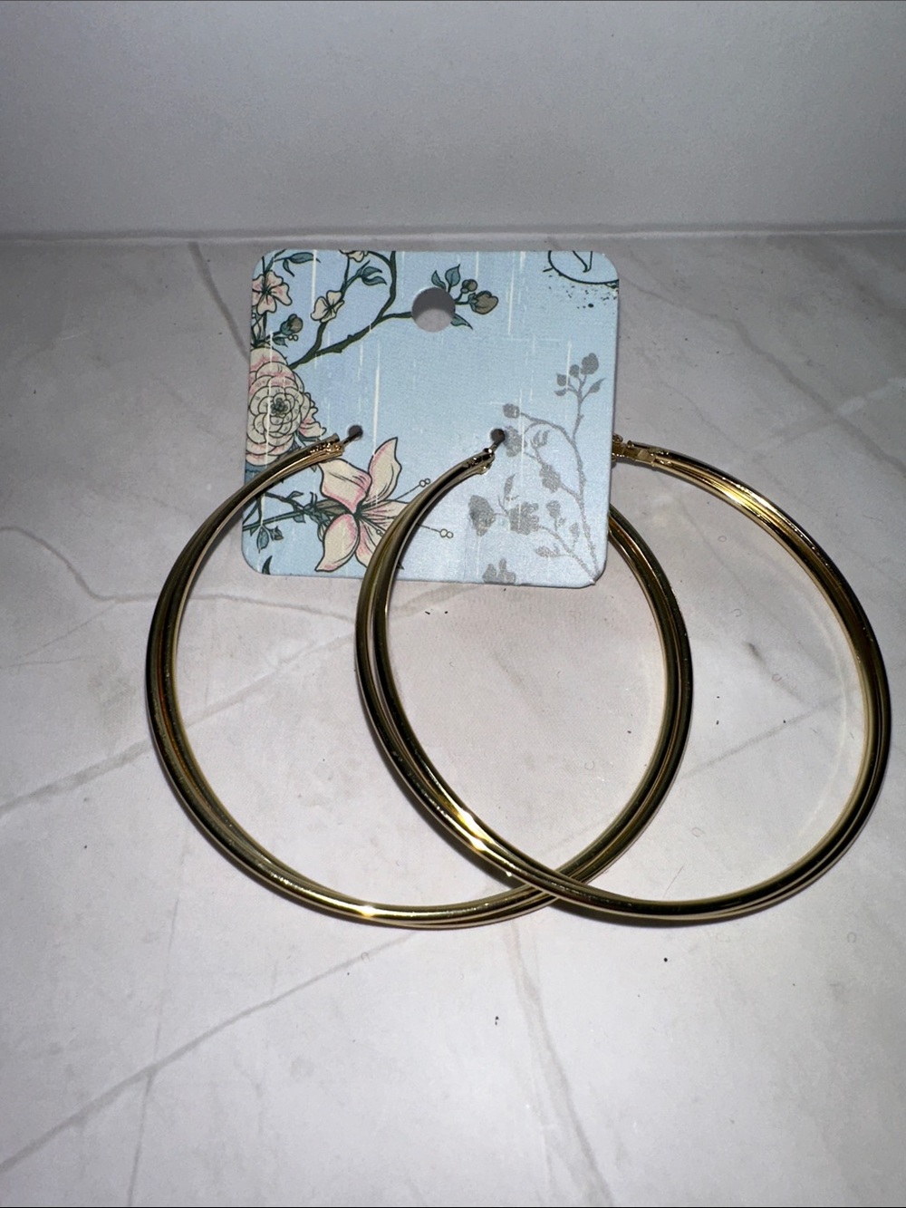 Gold Hoop Earrings - Classic Large Gold Hoops